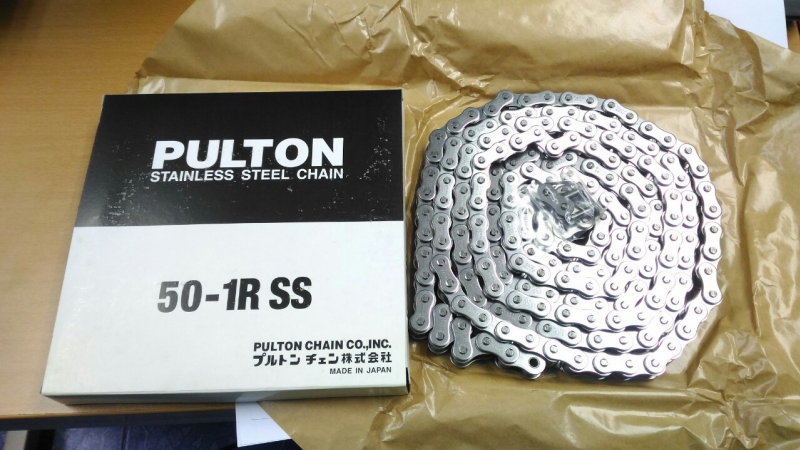 PULTON โซ่สแตนเลส รุ่น 50-1R SS / 10 ฟุต